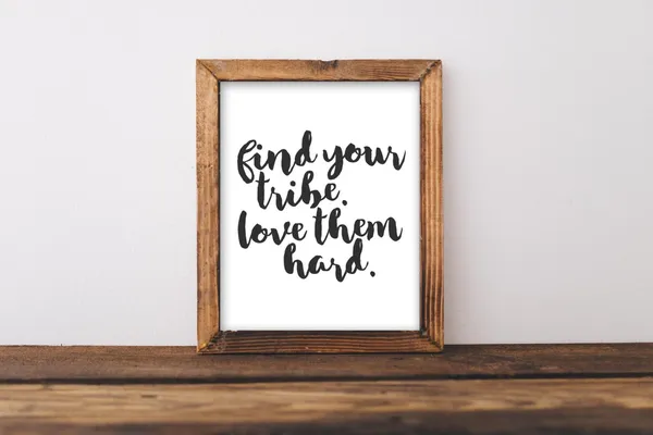 Tribe Wall Art, Find Your Love Them Hard Quote