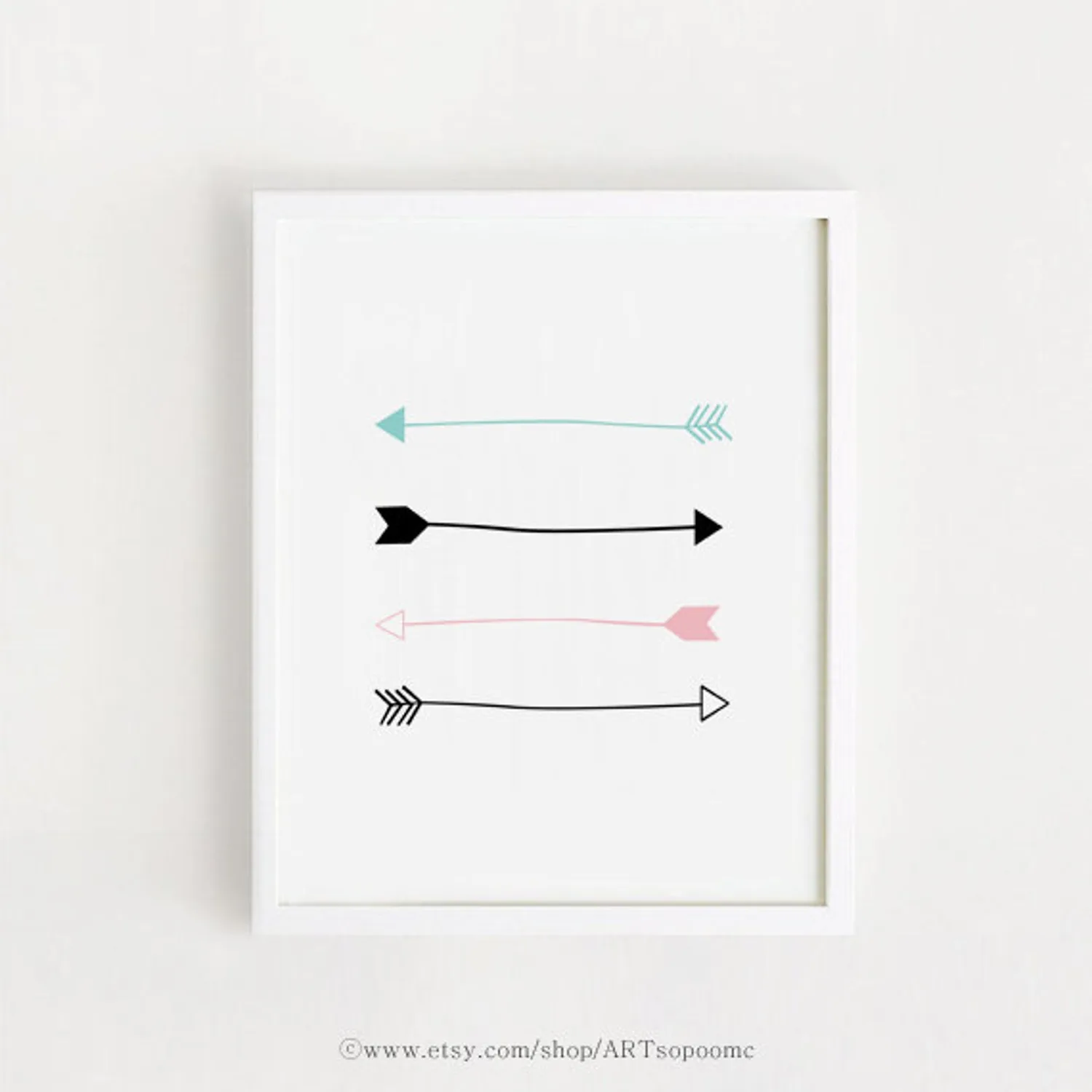 Arrow Wall Art - Simple Nursery Decor Print