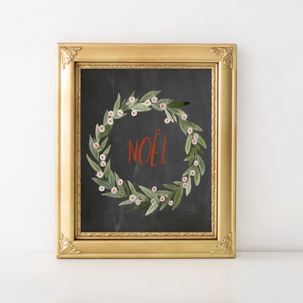 Noel Christmas Art Print