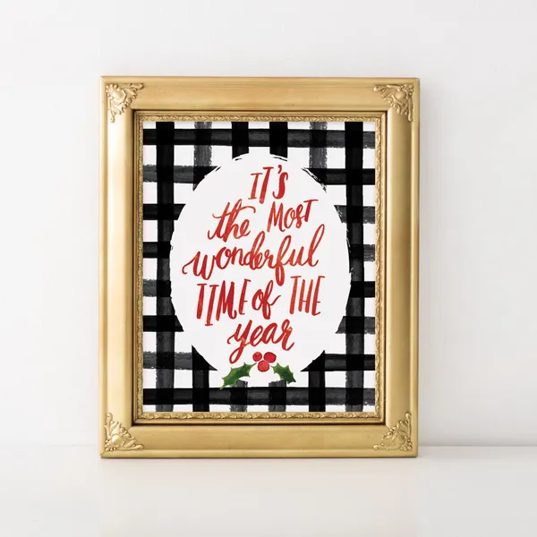 Most Wonderful Time Of Year Christmas Art Print