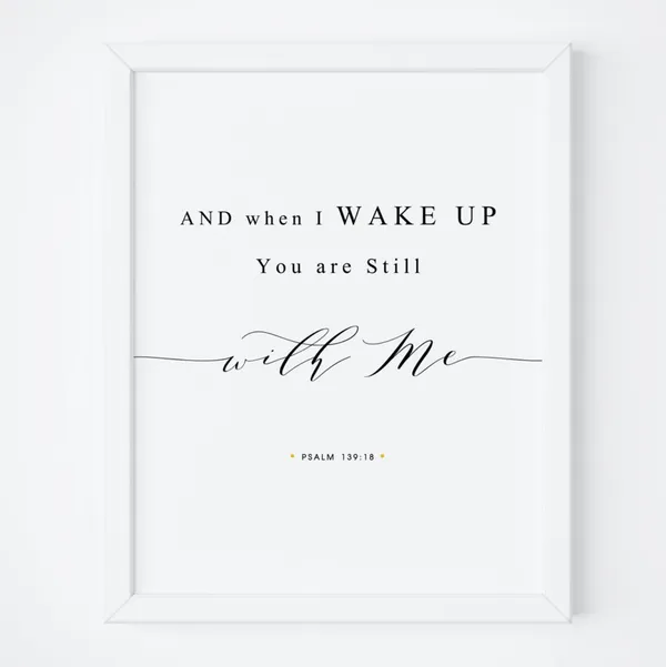 Psalm 139:18 Bible Verse Scripture Art Print