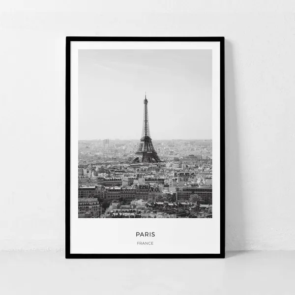 Eiffel Tower Paris Travel Poster, French Decor