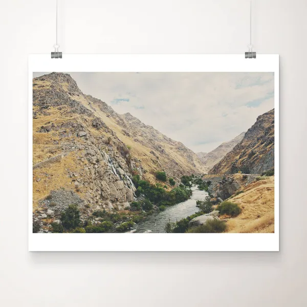 Kern River Sierra Nevada Mountain Art Print