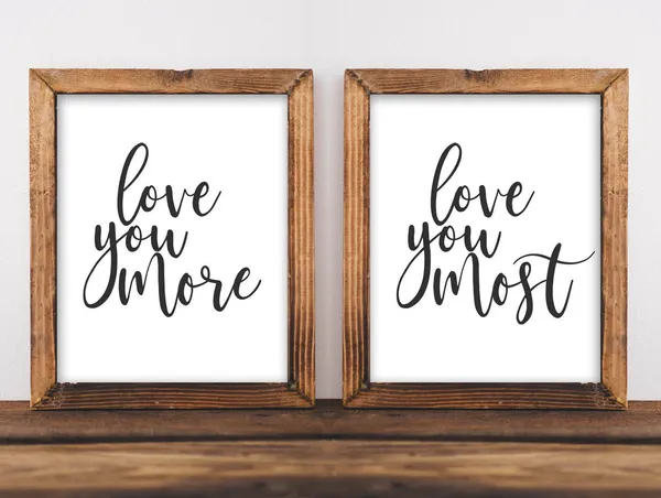 Love You More Farmhouse Nursery Bedroom Art Print