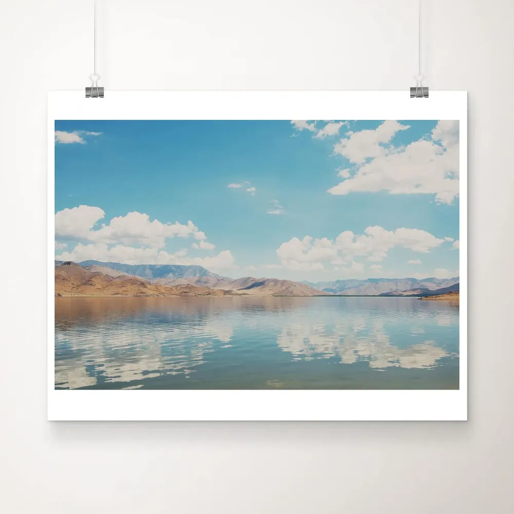 Lake Isabella Print, Sierra Nevada Mountain Reflection Art