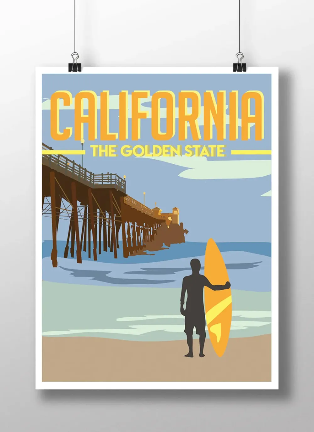 California Travel Poster, Travel Poster