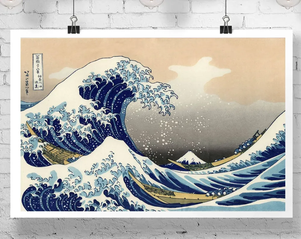 The Great Wave Off Kanagawa, Hokusai Travel Poster