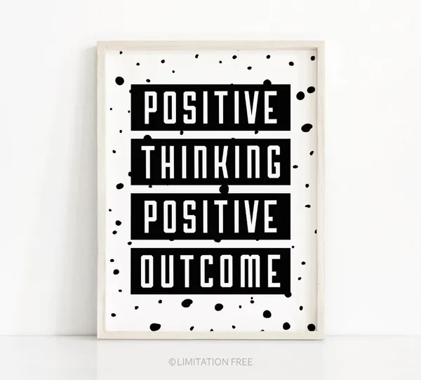 Inspirational Quote Print, Black and White Typography