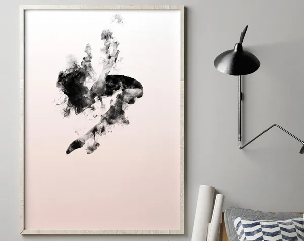 Cloud Dancer Art Print, Fashion Pink Clouds