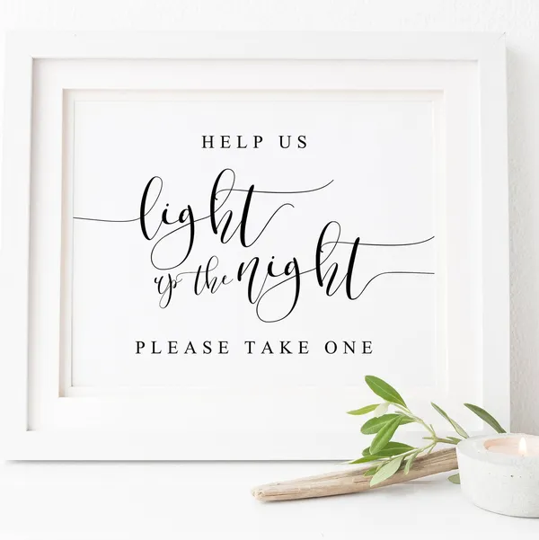 Glow Sticks Wedding Sign, Let Love Glow Art Print