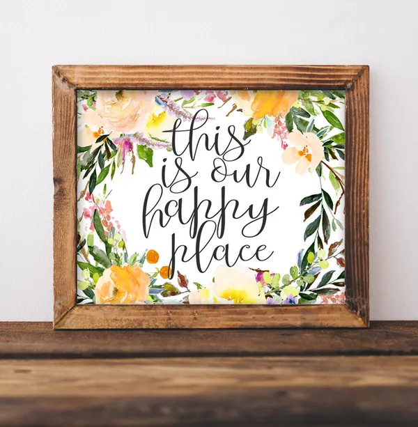 This Is Our Happy Place, Farmhouse Art Print