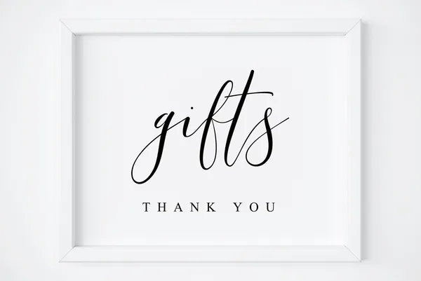 Wedding Gifts Sign, Cards and Gifts Wedding Sign
