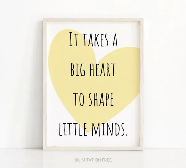 Teacher Appreciation Teacher Quote, Back To School Art Print