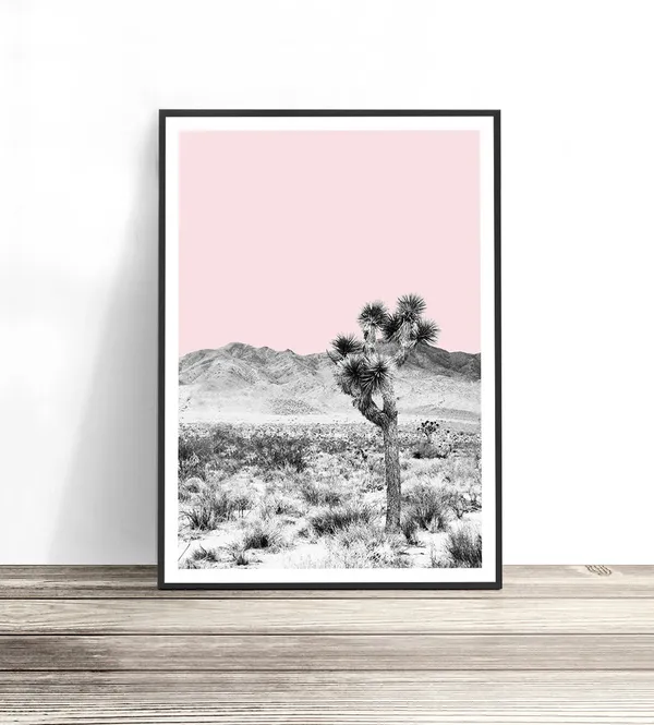 Joshua Tree Desert Photography Boho Art Print