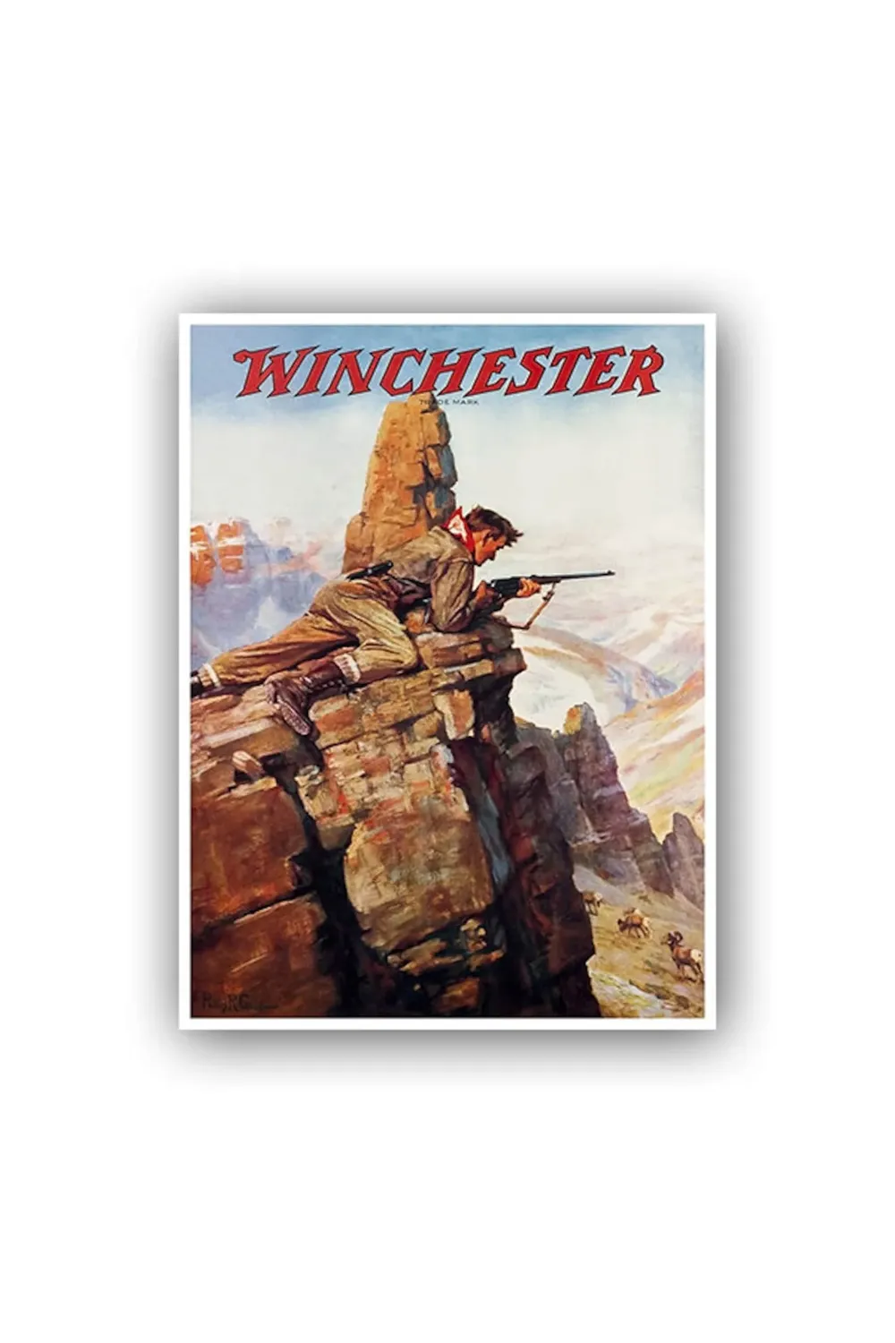 Hunting Vintage Decor Retro Art Print