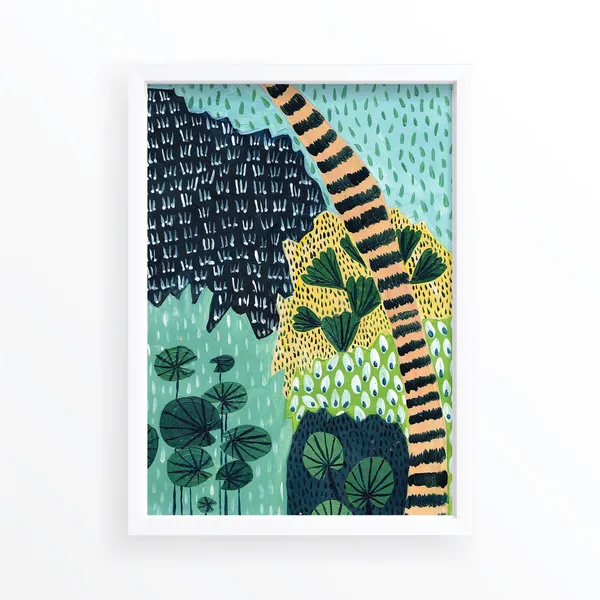 Jungle Botanical Illustration, Tropical Art Print