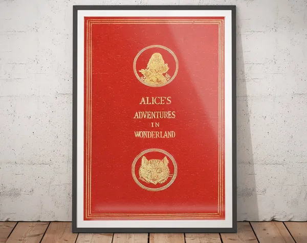Alice in Wonderland Vintage Literary Poster