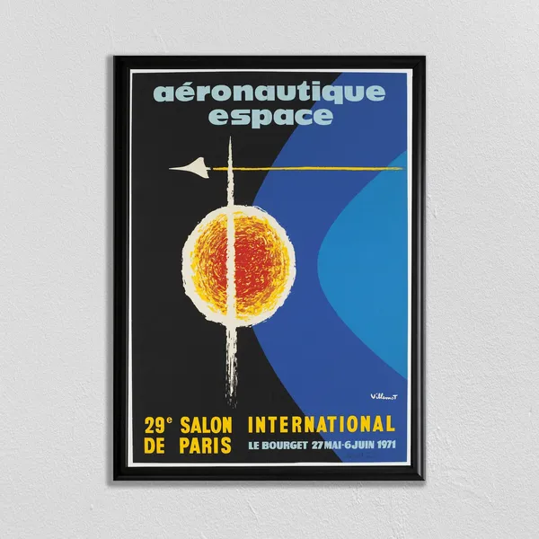Vintage Rocketship Space Travel Art Print