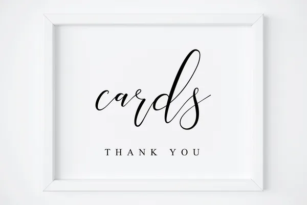 Wedding Cards And Gifts Sign, Reception Decor Print