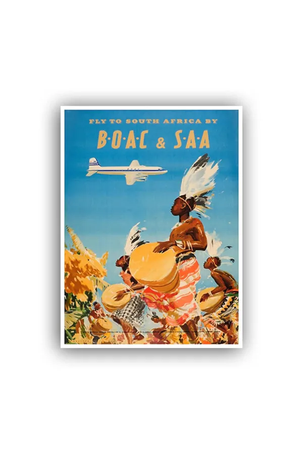 South Africa Home Decor Travel Poster