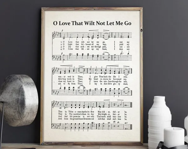O Love That Will Not Let Me Go Hymn Poster