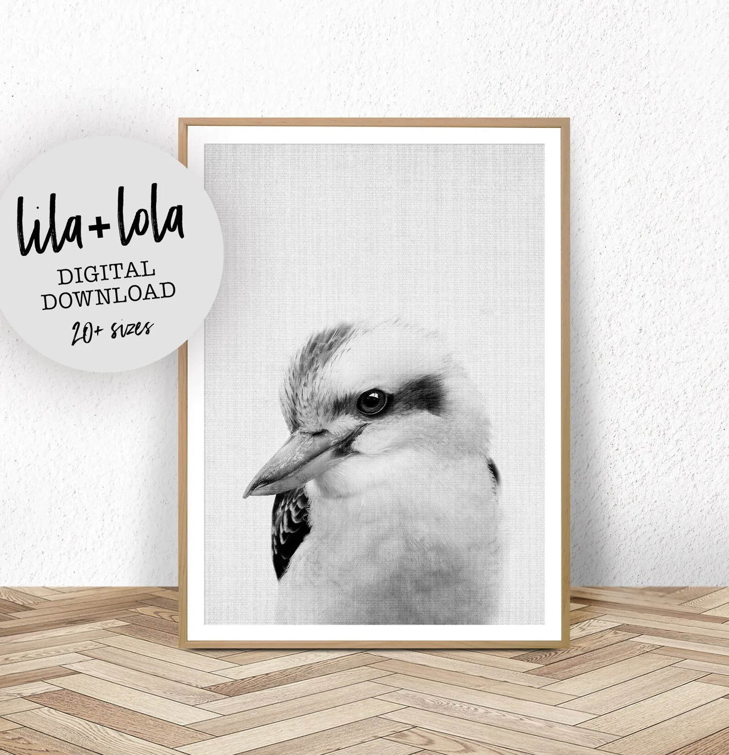 Kookaburra Print, Australian Animal Nursery Decor