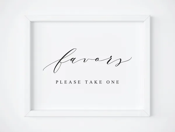 Wedding Favors Sign, Wedding Signs Poster
