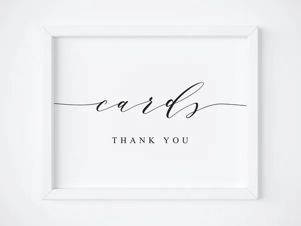 Cards and Gifts Wedding Sign, Wedding Decor Art Print