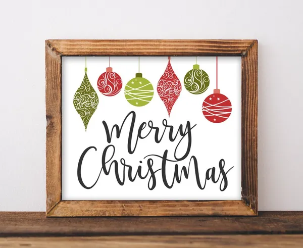 Christmas Merry Holiday Wall Art Print, Gracie Lou