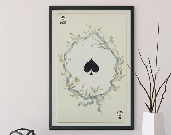 Ace Of Spades Playing Card Art Print
