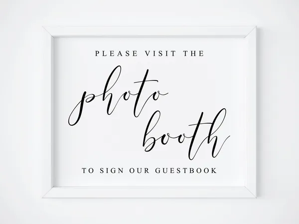 Photo Booth Guestbook Wedding Guestbook Sign, Vintage Love