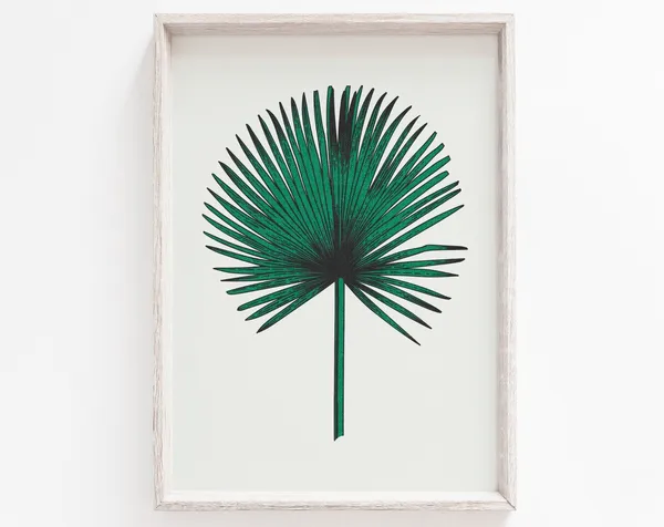 Botanical Print Green Wall Art Print