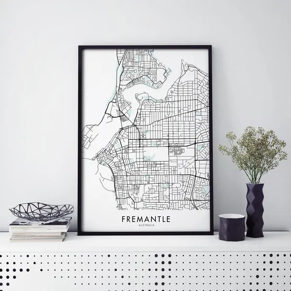 Fremantle Western Australia City Map Poster