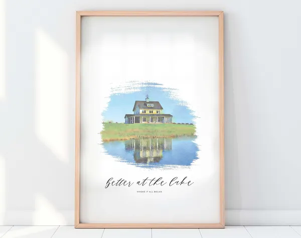 Custom House Portrait - Watercolor