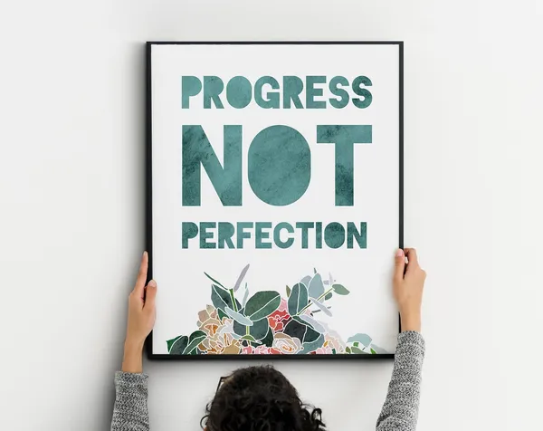 Floral Inspirational Quote Watercolor Art Print