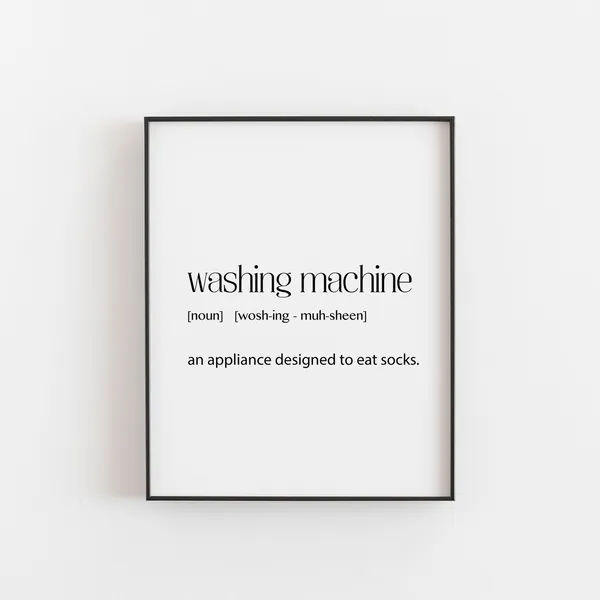 Laundry Room Decor Utility Kitchen Wall Art Print
