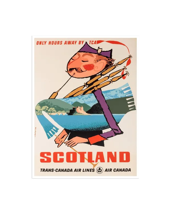 Scotland Travel Poster, Scottish Home Decor Art Print