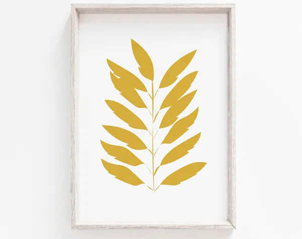Leaves - Minimalist Scandinavian Art