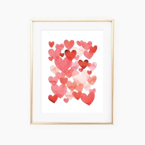 Lots Of Love Hearts Art Print