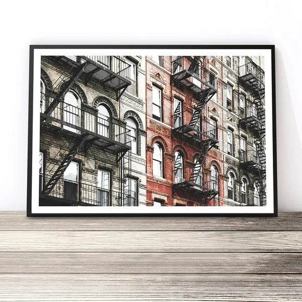New York City Urban Architecture Travel Poster