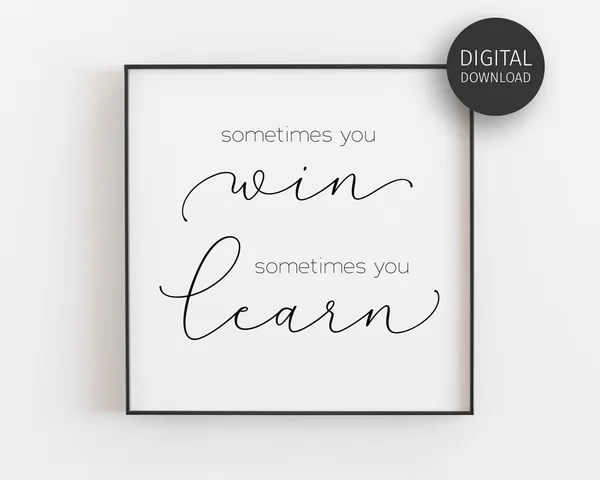Never Give Up Inspirational Quote Art Print