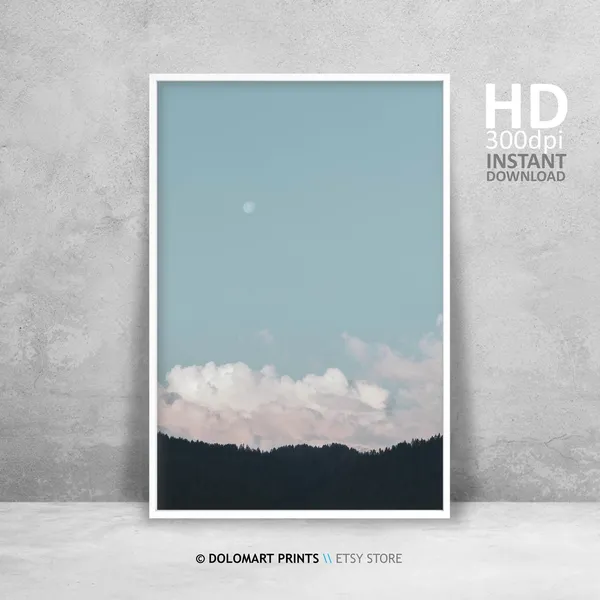 Minimal Forest Wall Art, Nature Photography Poster