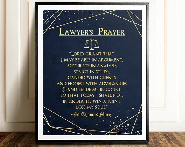 Law School Graduation Gift, Gold Modern Art Print