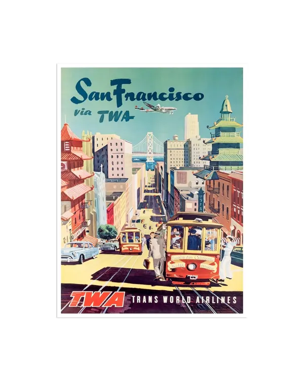 San Francisco Travel Poster, California Home Decor Print