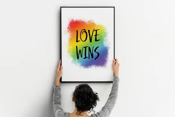 LGBTQ Pride Love Wins Rainbow Pride Month Print