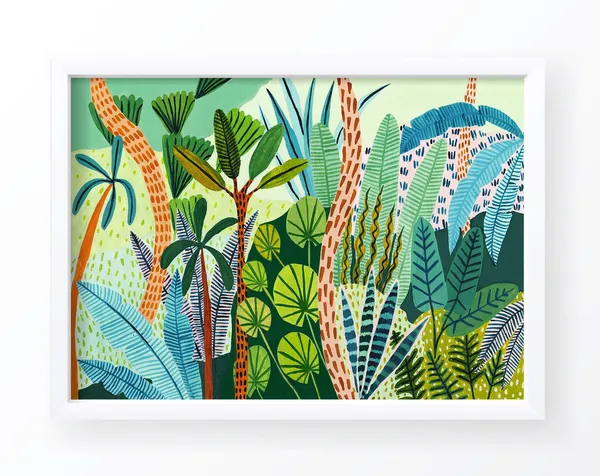 Malaysian Jungle Botanical Illustration Art Print