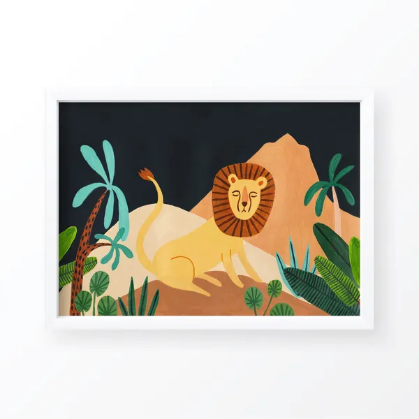 Leo Zodiac Constellation Lion Astrology Art Print
