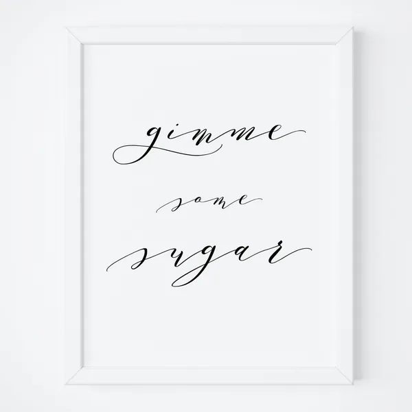 Gimme Some Sugar Dessert Bar Sign, Wedding Print