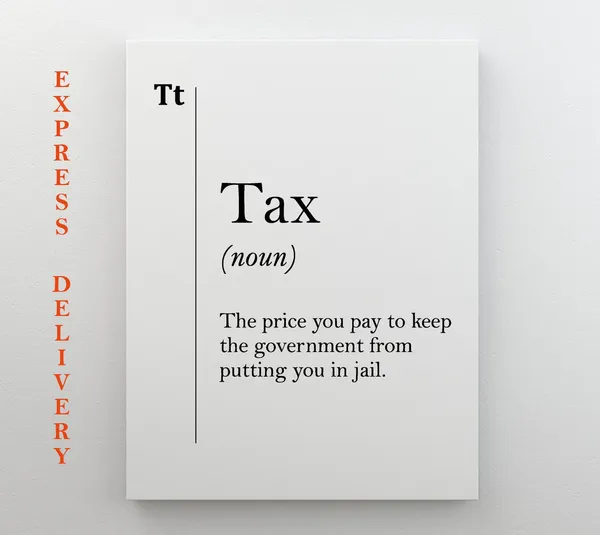 Tax Definition Art Print, Accountant Office Wall Decor