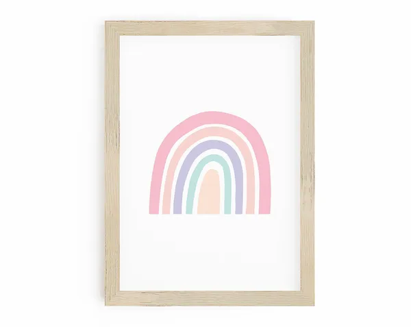 Rainbow Print, Girls Nursery Decor Art Print